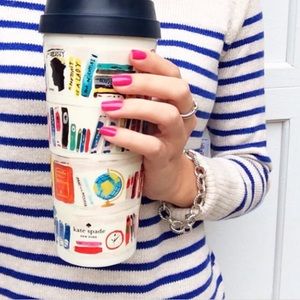 Kate Spade Like A Book Thermal Coffee Travel Mug